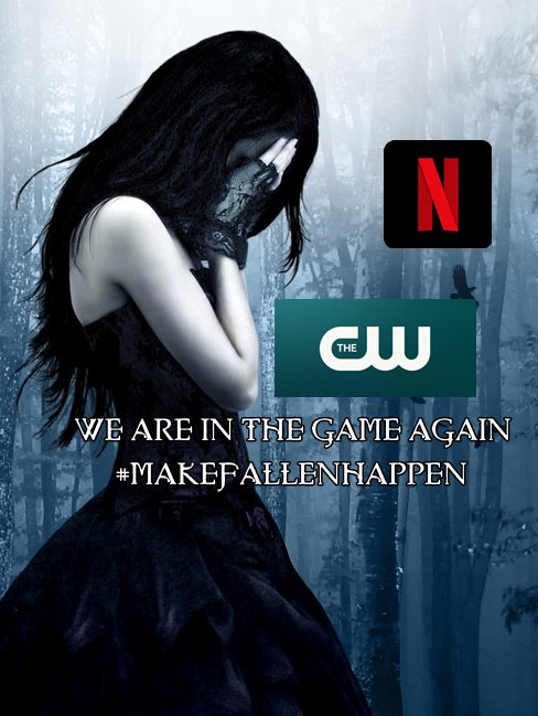 FYOscuros's tweet photo. @Fallen_Series #MAKEFALLENHAPPEN

Here we go again, fandom force.

@netflix @NetflixLifee @TheCW https://t.co/2gc7wDQvXA