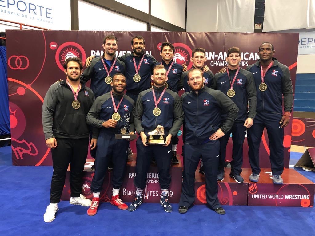 Absolutely stunned by the performance of the <a href="/USAWrestling/">USA Wrestling</a> Men’s Freestyle team at the Pan-American Games this weekend.

For the 1st time in history the US sweeps with Gold medals in all 10 weight classes!!

Unheard of, unprecedented... truly remarkable!!
Proud of these guys!! 👊🏽