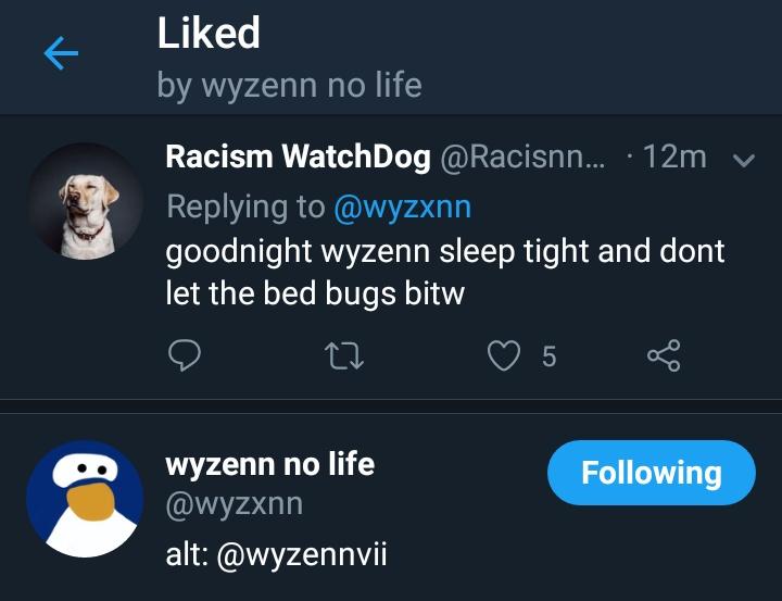 RacisnnDog's tweet photo. @wyzxnn go to sleep https://t.co/5CUx46rPLh