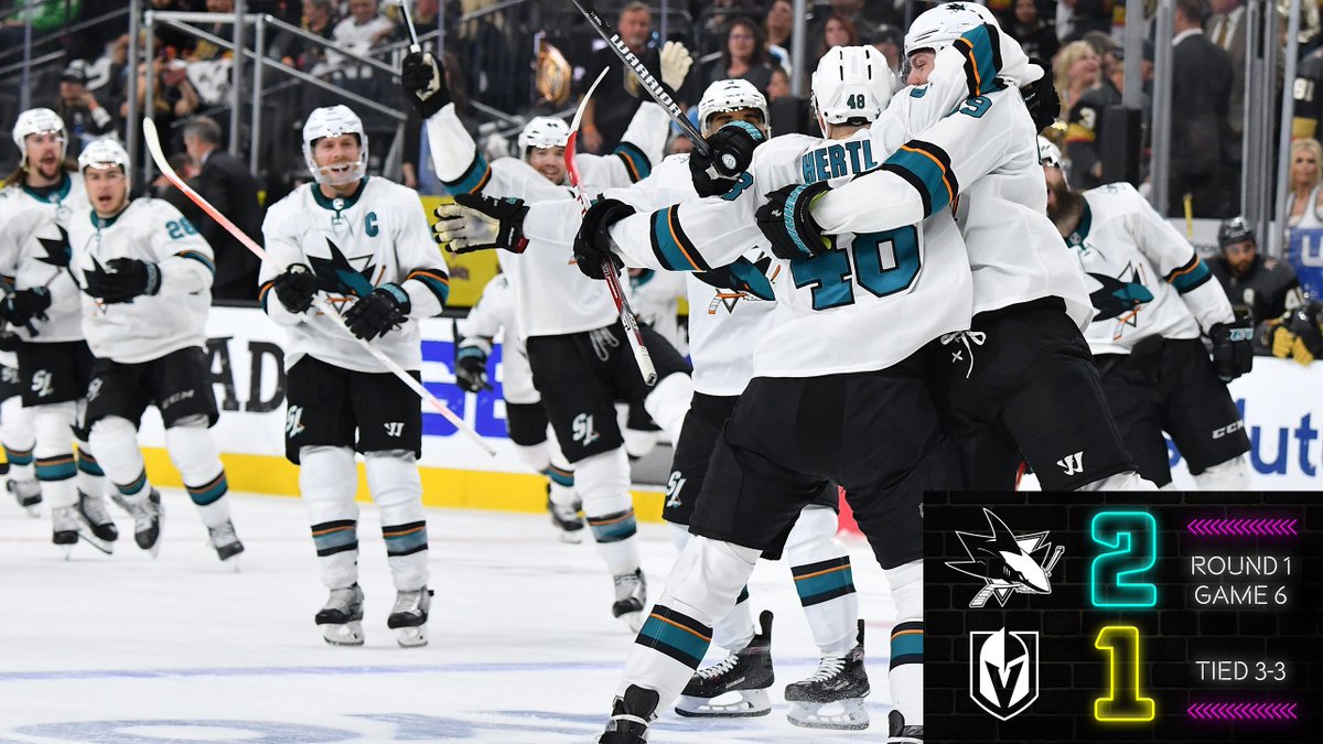 SanJoseSharks's tweet photo. NOT. DONE. YET. 

Recap: https://t.co/SdZu0kSkSE https://t.co/Y7Lc0gCPkR