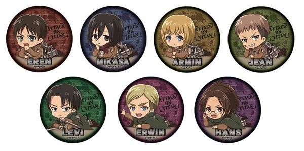 あみあみで予約開始！10%OFF 進撃の巨人 Season 3 ごろりん缶バッジ