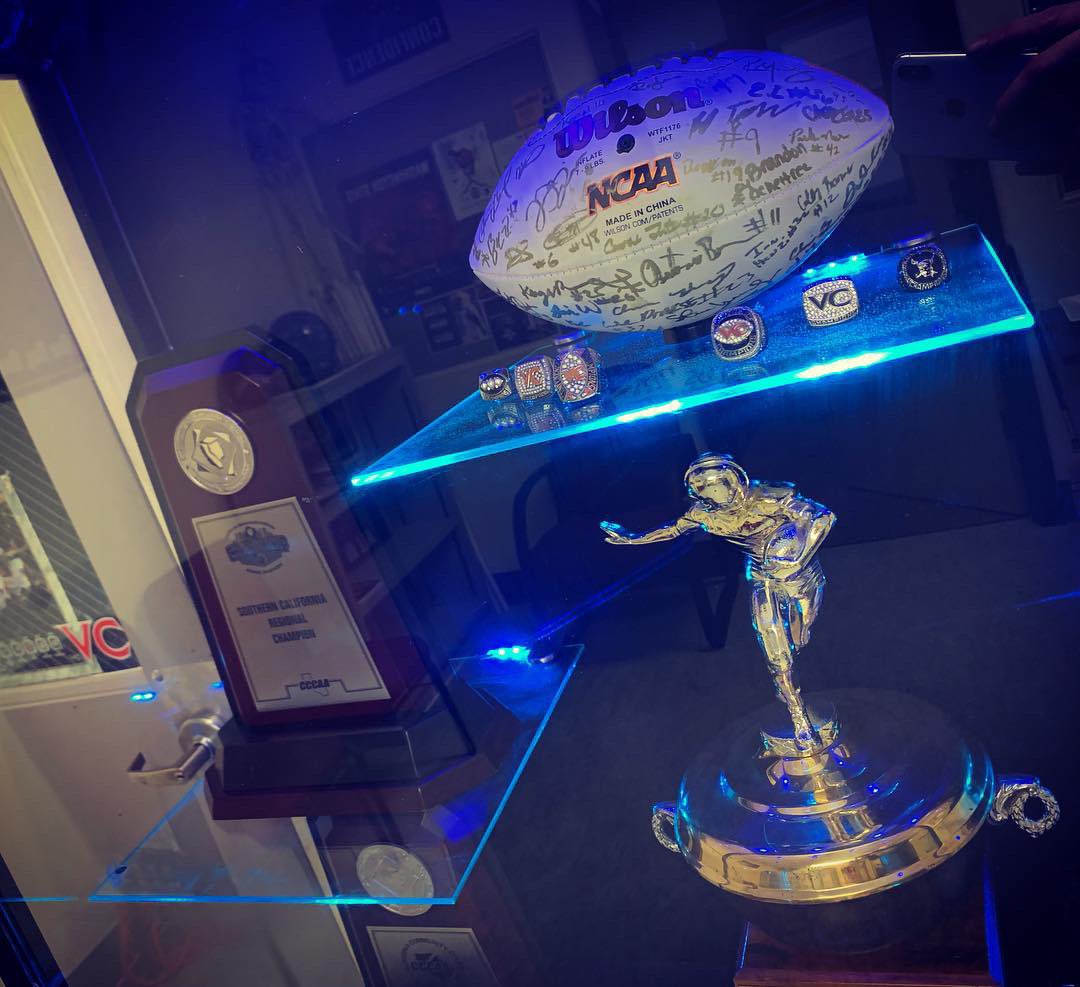 bobby_moo's tweet photo. Check out VC FOOTBALL’S NEW PLAYING FOR MORE TROPHY CASE that I built and what it symbolizes #BD27 #LIMITLESS https://t.co/jKMpO3cGZh