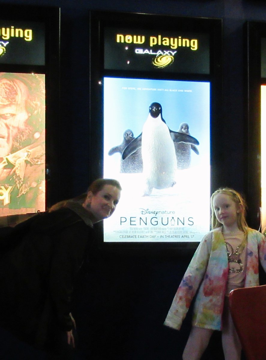 ampincivero's tweet photo. We went to see Penguins! We LOVED it! Adorable & very funny! #Penguins 🐧 We're SO PSYCHED for #Aladdin in MAY!!! #DisneyFanatics https://t.co/gex5hNjQbp