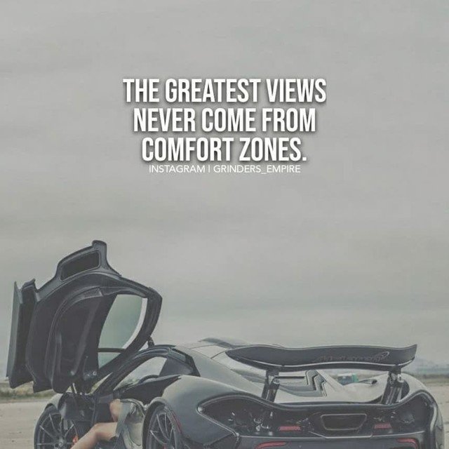 Comfort zones are not ideal for you if you plan on getting somewhere in life. #inspire #motivate #successquotes