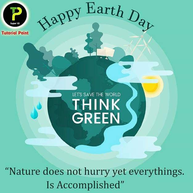 Tutorialpoint6's tweet image. “The Earth is what we all have in common.”

#earthday #earth #enviorment #HappyEarthDay