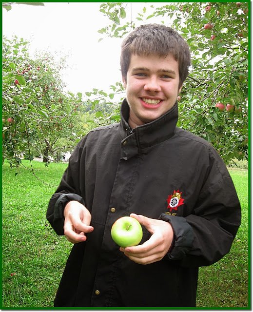 AutismRealityNB's tweet photo. #Inclusion Conor Style - One of my favorite school pictures of Conor  - picking apples. #Accommodated outside the allegedly "#inclusive" classroom.  @NBACL @ldacacta @CACL @AutismCanada https://t.co/hF2gNqAkTZ https://t.co/IxLcg3lbwQ