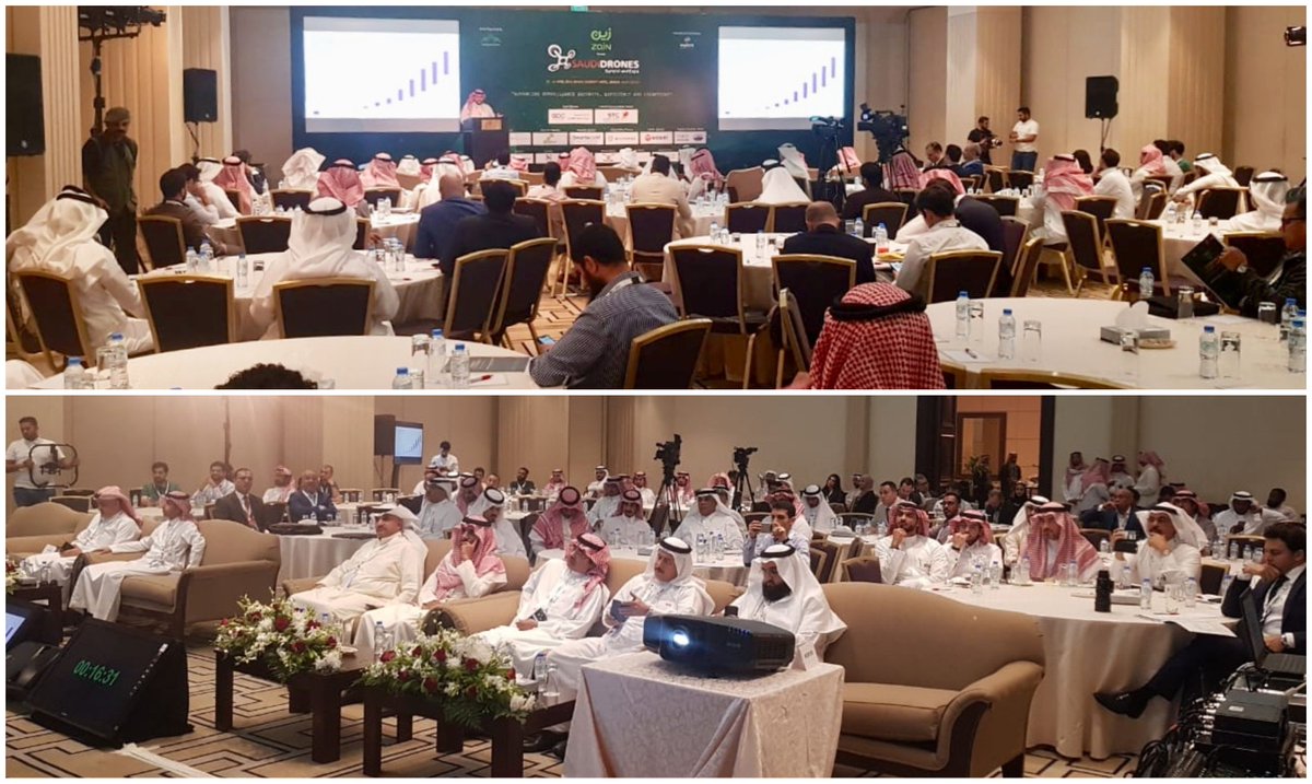 KSAdrones's tweet photo. An #excellent #beginning to the #Saudi's first ever #conference and Expo on #Drones #HappeningNow in @RiyadhMarriott 

@ZainKSA @GDC_ME @STCSpecialized @DJIEnterprise @FalconViz
@ideaforge_tech @SmartworldME @WhiteFoxDefense @VoxelKSA
#KSAdrones2019 #UAV #UAS #RPAS #IOT #drone https://t.co/TeXSf6CBKB