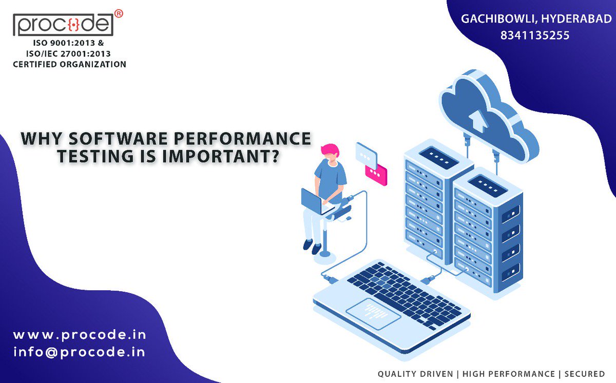 ProcodeSoftech's tweet image. A software application's performance like its response time, reliability, resource usage and scalability do matter.The goal of Performance Testing is not to find bugs but to eliminate performance bottlenecks.
Website: procode.in
#Procode#Database#Performancetesting