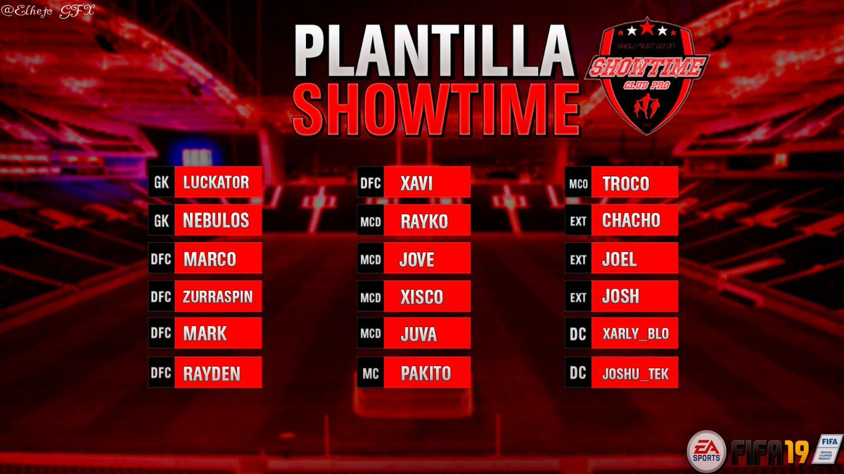 #PRESENTACIONES | #TEMPORADA6 | #FIFA19 

@oLaQuEA27266378 <a href="/nebulos671pro/">Nebulos671 GK🇸🇻🇸🇻🇪🇦🇪🇦</a> <a href="/Zurraspin86/">Ivan Romero</a> <a href="/MarcVE10/">Marcve_10</a> @xcamara9 @Juanito96_ct <a href="/marcoconunpar/">Marco Lillo</a> <a href="/Vila_Ray10/">RayKo21 💙 De.Fi Army</a> #Xisco <a href="/JUVATO4/">Juanjoo</a> <a href="/Jove_9/">Jove__9</a> <a href="/elchachofat8/">Chacho🇮🇨</a> <a href="/Joeloliveras5/">Joel oliveras</a> <a href="/joshmtp/">Joshmtp 🇮🇨</a> <a href="/Knuteitor10/">Troco</a> <a href="/Xarly_blo1/">XARLYNGUELE</a> @Joshu_Origen