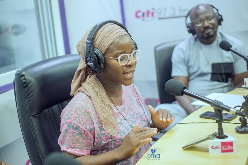 MichaelAfenfia's tweet image. Last night, Karimot Odebode @Lady_Karimah, winner of the Write for Love Poetry Contest 2019, and I were live on Citi 97.3 FM Ghana 🇬🇭. 

It was a celebration of the arts, poetry, fiction and creativity in general.