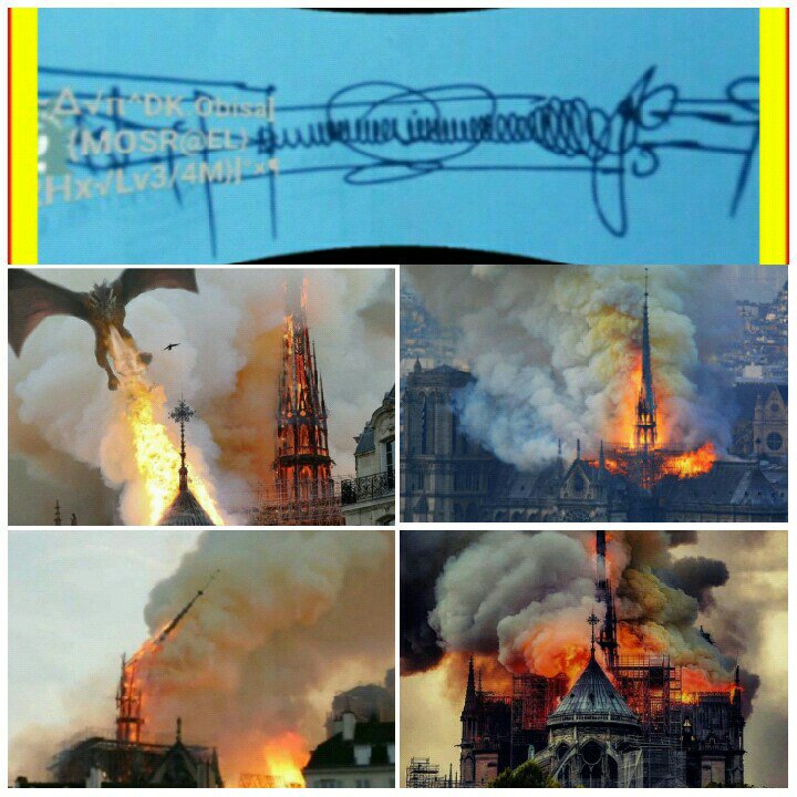 dennigenobisa's tweet photo. Rest In Peace to the Bastille;
#NotreDameCathedralFire, #NotreDameFire #NotreDameDeParis, #France #Francia #NotreDameFire
200 Years to Build it
800 Years of History,
5 Minutes to Burn!!!
[{Free Masons/Illumati!#ShatteredStatue #SatanicSymbols https://t.co/Fw81Xita9j