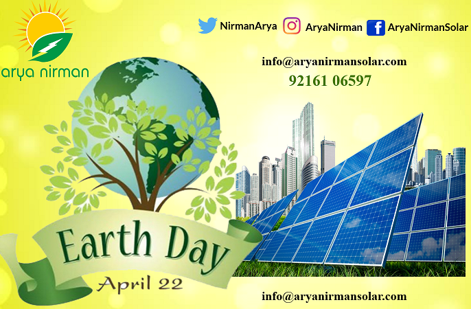 NirmanArya's tweet photo. Go Solar on This Earth Day and give your contribution towards the awareness of Earth's Protection 
#Earthday #Gosolar #SaveEarth #bestreturns #callusnow #AryaNirman https://t.co/cateU3SbEl