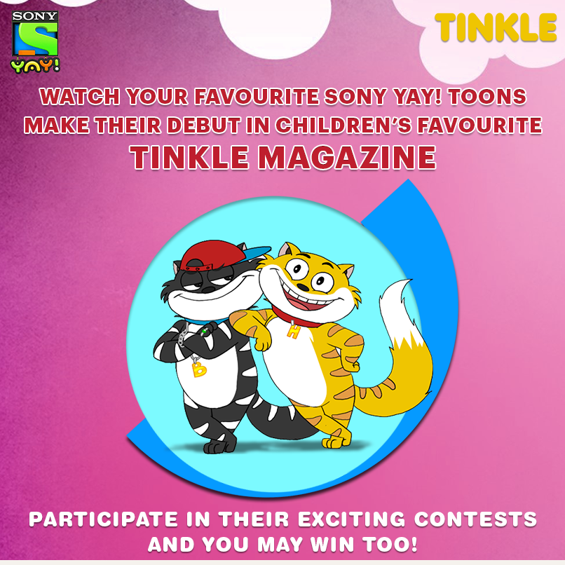 SonyYAY's tweet photo. Sony YAY! toons are featuring in children’s favourite Tinkle magazine, isn’t that a yay?
#SonyYayToons #TinkleMagazine @Suppandi https://t.co/HERNbhUNlw