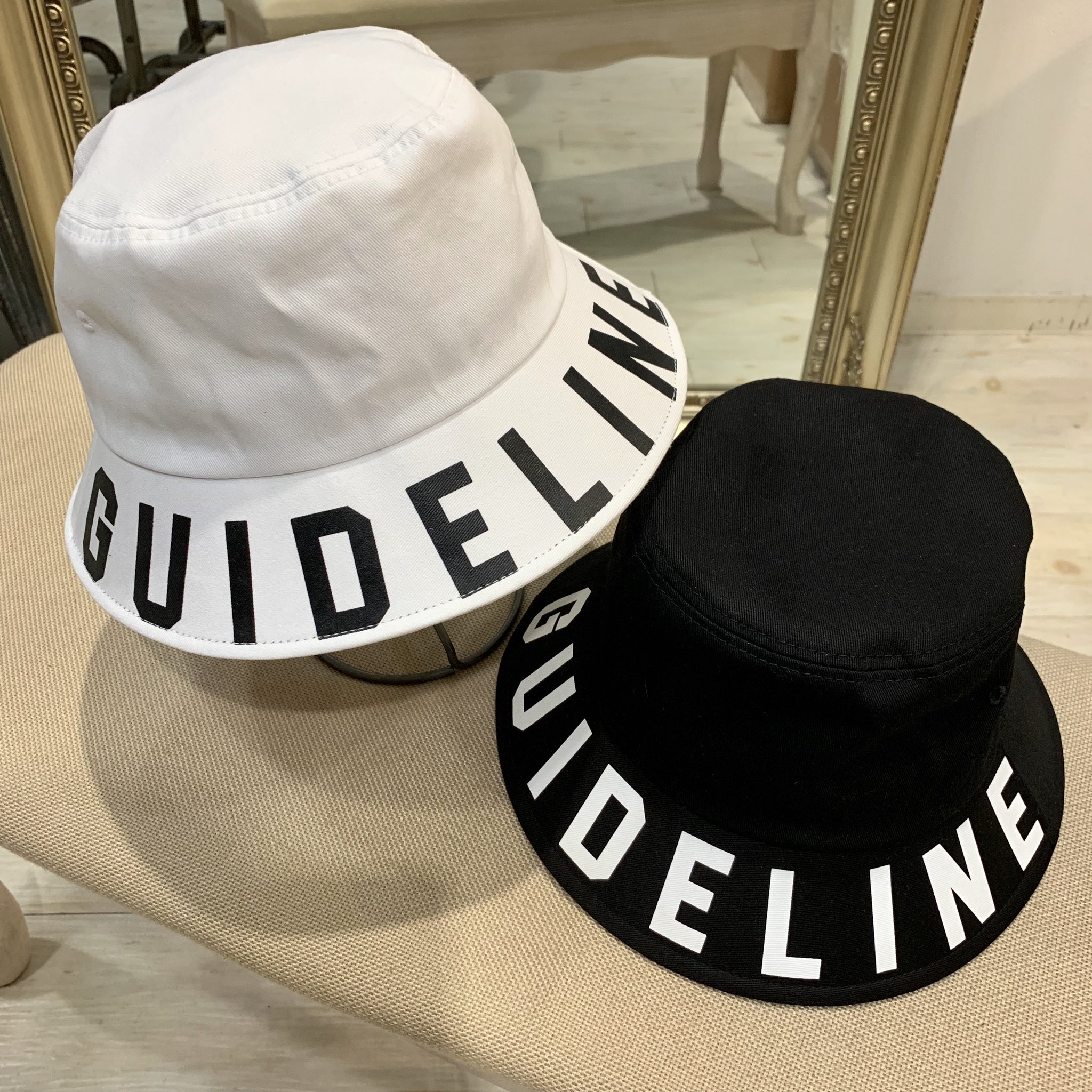 Onewill Guidelineバケハ Black White 2980yen Tax 名古屋 韓国ファッション セレクトショップ プチプラ Korea オシャレ オルチャン 大須 Onewill Kpop ナムオル 韓国コーデ バケハ バケットハット 中区大須301ビル2階 Onewill T Co