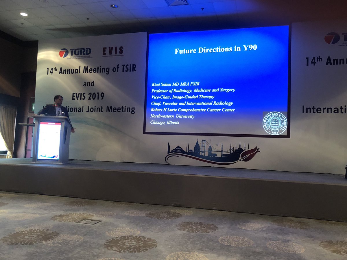 #EVIS2019 Great presentation by Riad Salem on future directions in Y90.  <a href="/angiowoman/">Janice Newsome MD FSIR</a> and Laura Findeiss moderating.  <a href="/NorthwesternIR/">NorthwesternIR</a> <a href="/VIR_RUSH/">VIR at RUSH</a> @EmoryRadiology <a href="/ahmed_kamel_ir/">Ahmed Kamel MD, PhD, FSIR</a> <a href="/arslanmd/">Bulent Arslan, MD</a> <a href="/Cturba/">Cenk Turba</a>