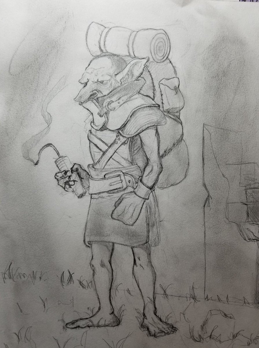 BenishDraws's tweet photo. Dyno, the Goblin Grenadier
#drawing https://t.co/9RRQGnJRmr