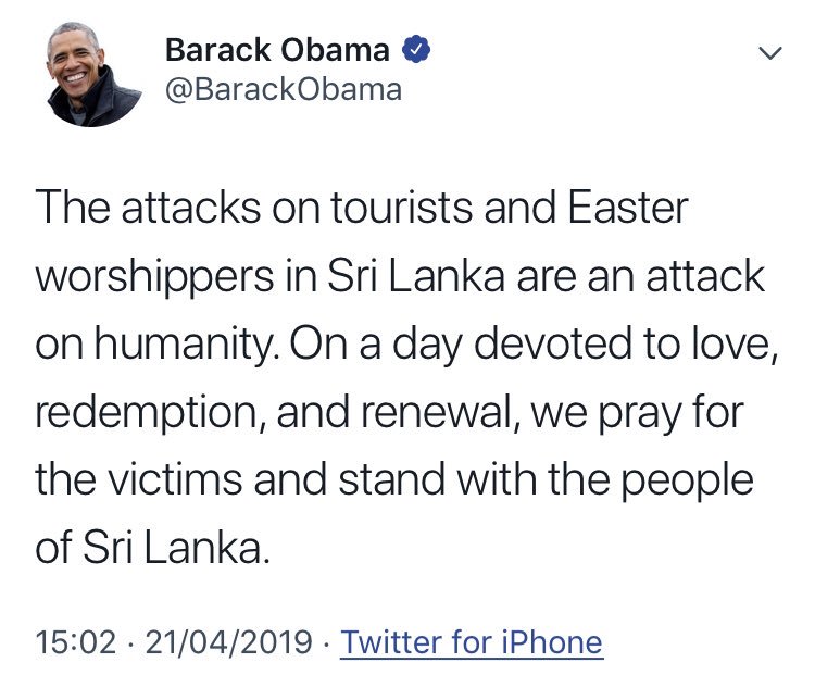 YemieFash's tweet photo. Hey @BarackObama, 

We are Christians and not Easter worshippers, we celebrate Easter we don’t worship it. I know that you know this but you just chose to disrespect a religion because you don’t believe in it. The shame is on you sir. https://t.co/808jVeSpzJ