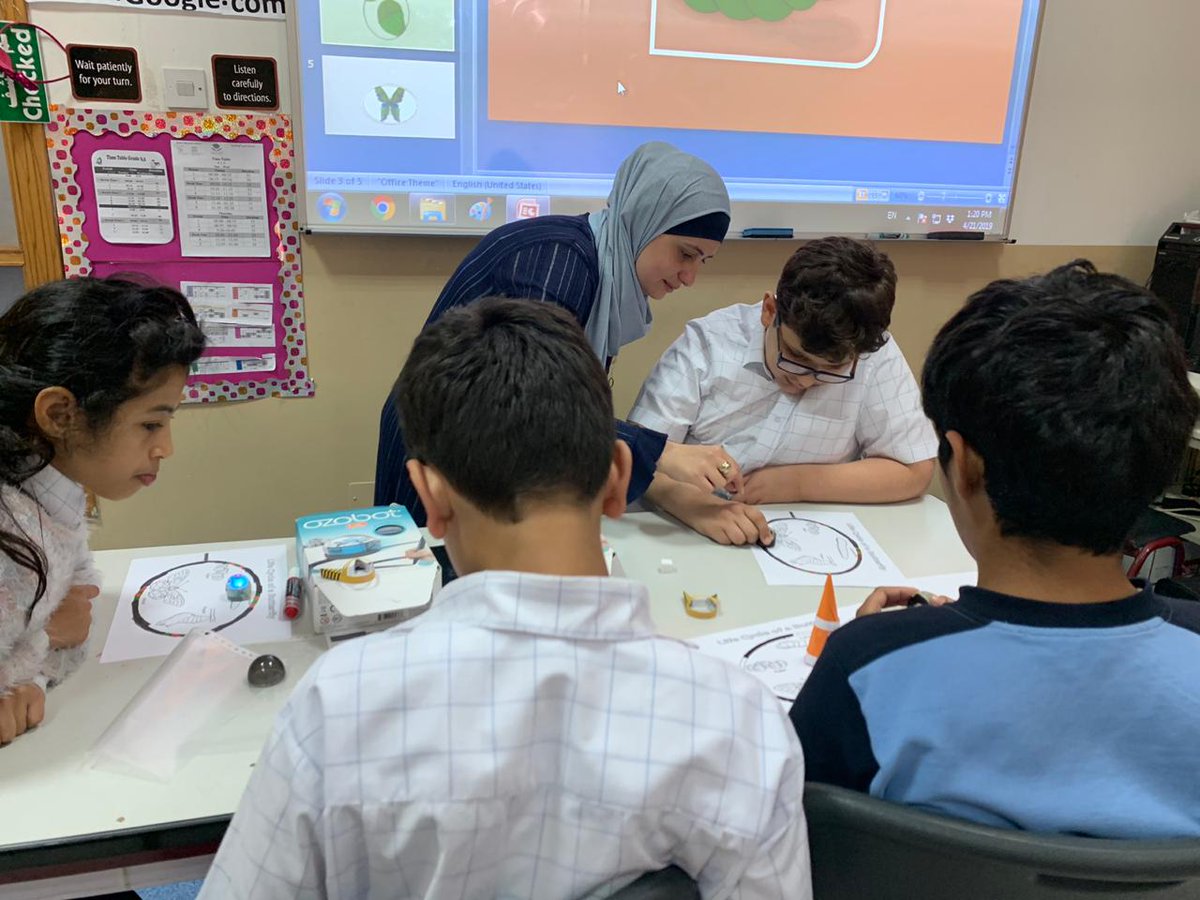 LearningTechDNS's tweet photo. Our #specialEd students are so engaged while learning about the life cycle of the butterfly with their @Ozobot !! When technology and education meet, a lot of learning opportunities are created!
#specialeducation
#KHDA
#DNStwar
#DNSshines
#DubaiNationalSchoolTwar
@KHDA https://t.co/UHmvQPyD6b