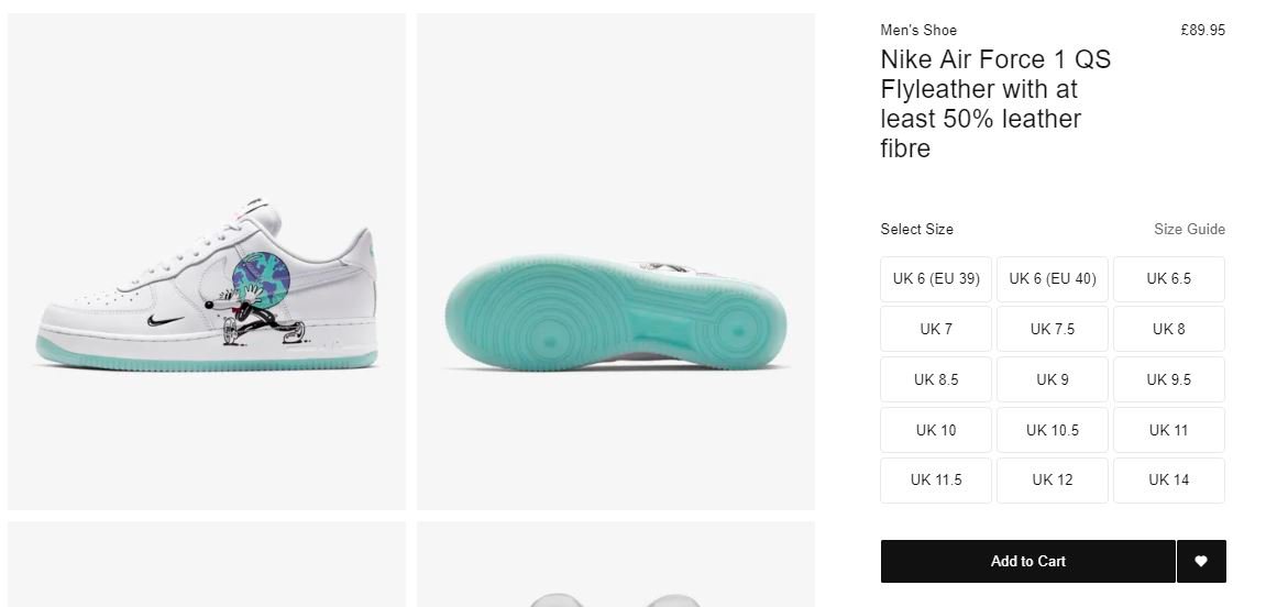 nike air force 1 qs earth day pack