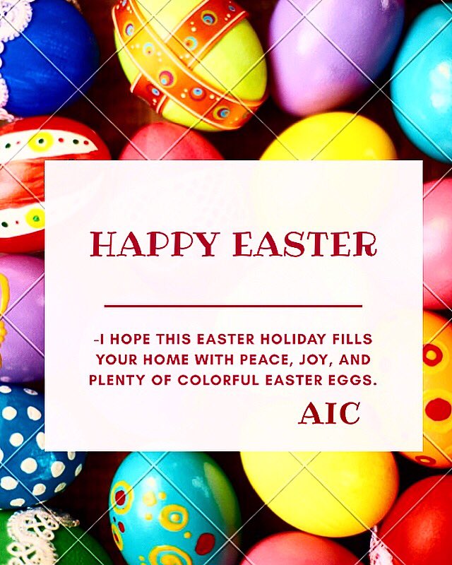 altinbasic's tweet photo. -I hope this Easter holiday fills your home with peace, joy, and plenty of colorful Easter eggs. #happyEaster2019 https://t.co/fPyUYU4YvU