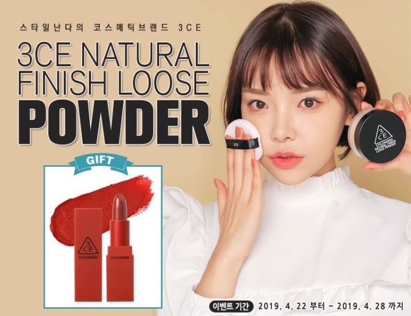 Pinkagestore's tweet photo. #3CE NATURAL FINISH LOOSE POWDER (แถมฟรี 3CE RED RECIPE LIP COLOR เบอร์ 221)
♡ราคา 750฿
ค่าส่ง ลทบ.40/ems50
ปิดรับ 28 เม.ย. https://t.co/abfhRDKle2