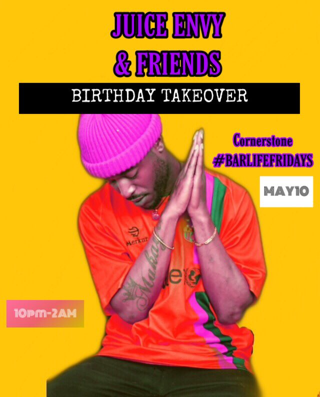 OhSoJuiceSwagUp's tweet photo. Cornerstone #BarLifeFridays MAY 10th Officially Birthday HMU for $10 Tixs 🏁 https://t.co/ztlpMYxmK5