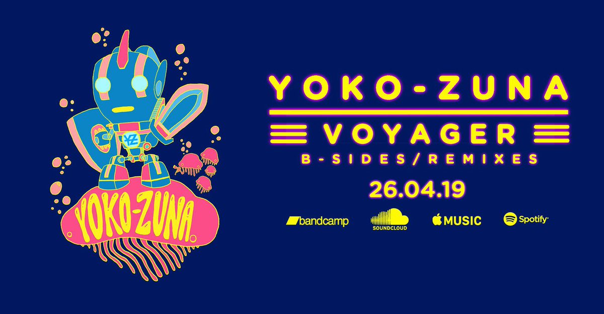 'Voyager B Sides/Remixes EP'. 7 Remixes and 3 unreleased tracks coming this Friday 🙌