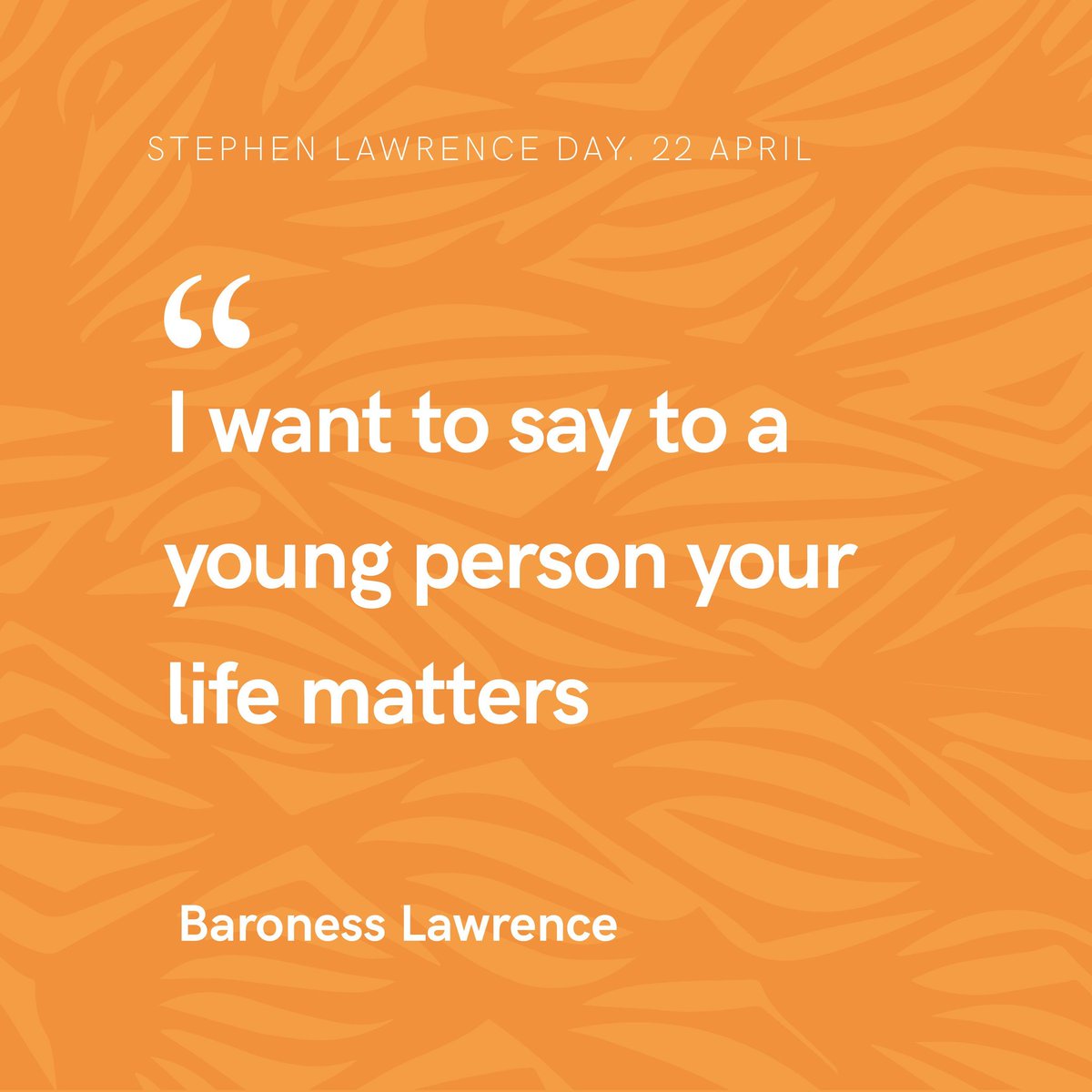 Ms_SThompson's tweet photo. Today is #StephenLawrenceDay dedicated to his memory but an active day to encourage young people to #LiveOurBestLife because #YourLifeMatters. If your attending a #SLDay event today don't forget to share the love on social media &amp; tag @S_LawrenceTrust  #BecauseOfStephenWeCan https://t.co/XhSHpj6xwa