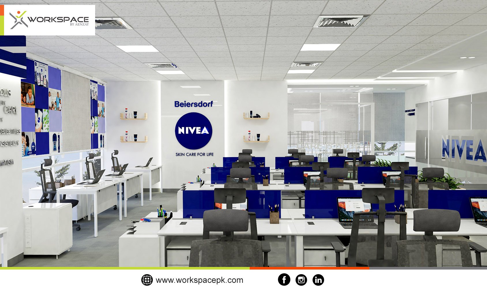 pariteit Melodramatisch Verwoesten Workspace Pakistan on Twitter: "NIVEA Project: #Office #furniture by  #Wokspace Interior Design by Aenzay Interiors &amp; Architects : Contact  us: +92-311-1281111 Head Office: 59-U Aibak Block, Garden Town, Lahore. 👉  Outlet: 34