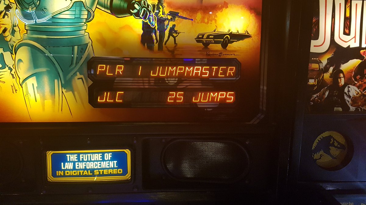 So who else loves SWEET JUMPS? 
#Robocop #Pinball #DataEast #Jumpmaster