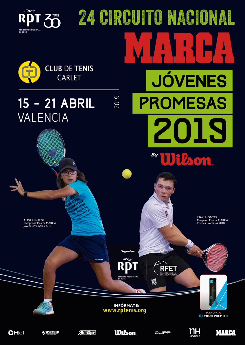 Comienza la final femenina: Alana di Francesco vs Raquel González Villar en Valencia <a href="/CtCarlet/">Club de tenis Carlet</a> 
de la  5ª prueba del 24 Circuito Nacional <a href="/MarcaTMF/">MARCA Polideportivo</a> <a href="/rptenis/">RPTenis</a> Jòvenes Promesas by <a href="/WilsonTenisEsp/">Wilson Tenis España</a> con apoyo @spaintenis <a href="/fedteniscv/">Federación de Tenis de la Comunidad Valenciana</a> <a href="/RPTtourbyMarca/">RPT Circuitos Nacionales MARCA</a>