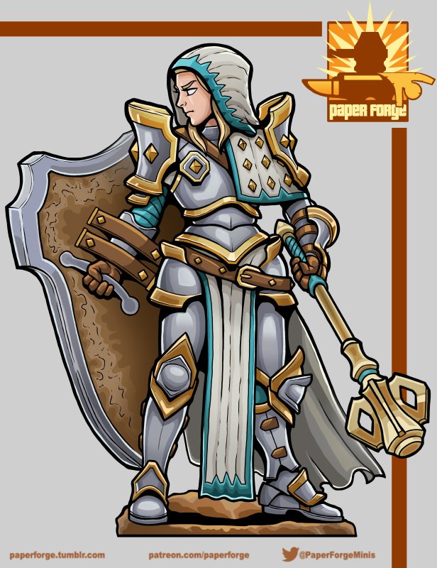 PaperForgeMinis's tweet photo. Base color for this cleric mini, coming soon.
#dnd5e #pathfinder #printandplay #papermini #paperforge #cleric https://t.co/QG92uwnMll