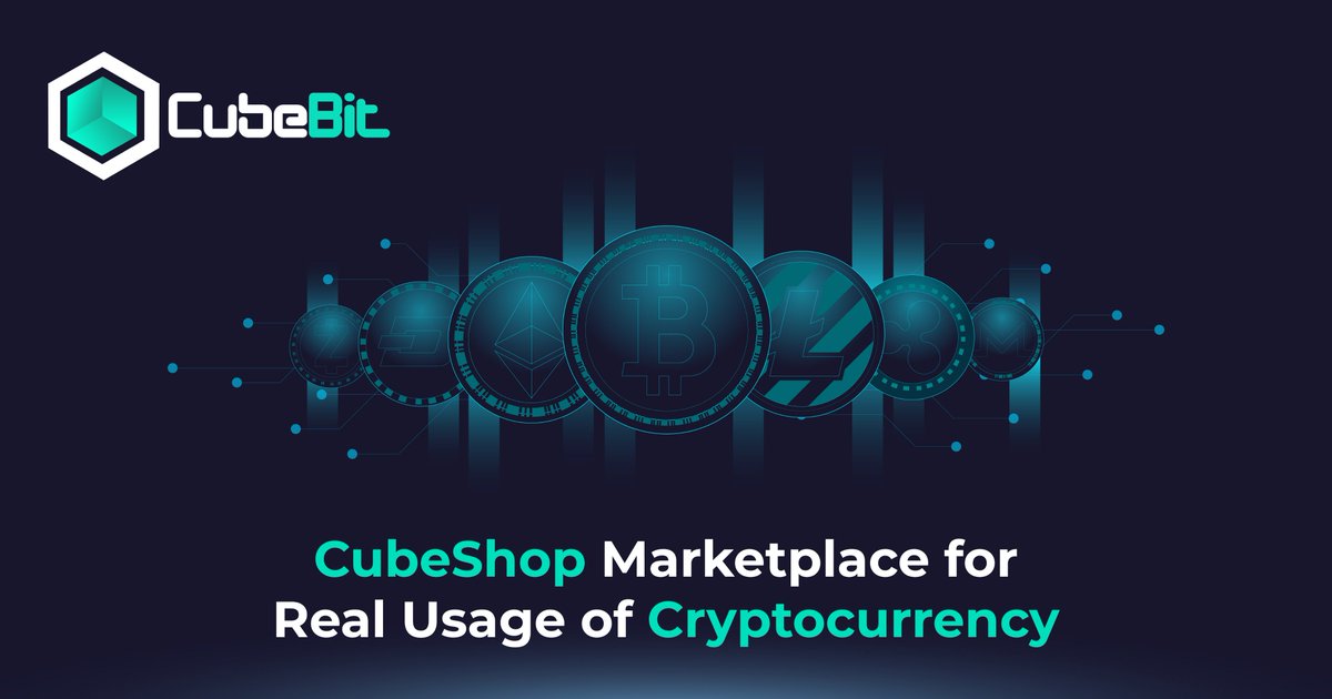 CubeBit2018's tweet photo. Crypto-world would be now a part of your everyday life. With CubeShop, you can buy and sell freely with cryptocurrencies. Register now at https://t.co/Xoh8tI3QNa #CubeBit #CubeShop #emarket #innovation #cryptocurrencies #buyandsell #everydaylife #technology #blockchain https://t.co/P0AzfPuCzg