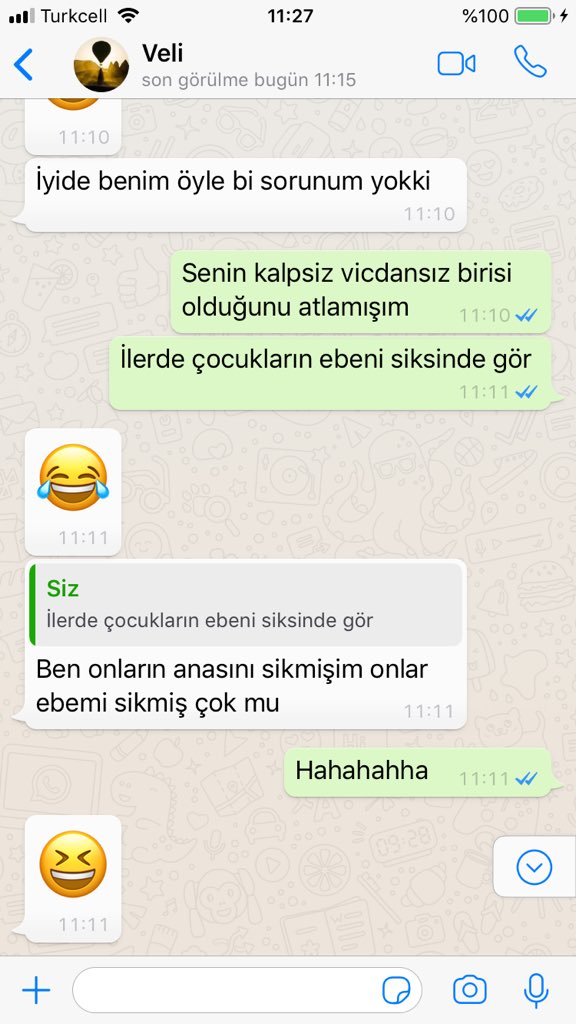 Arkadaşım veli ye sosyal içerikli bir mesaj gönderdim. Ama algıları kapalı olduğu için olmiii