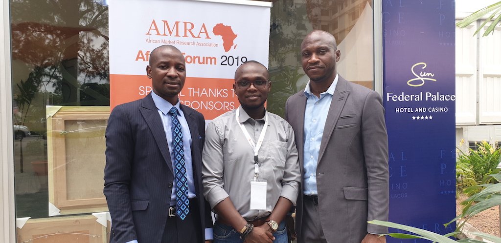 Ajua_Africa's tweet photo. mSurvey's Head of Data Science Samuel Kamande at the just concluded Africa Market Research Association - Africa Forum 2019 with L-R Aliyu Ilias, CEO & Peter Ayewoh, Head, Marketing Customer Service Awards Ltd. #FeedbackZebra #PartnershipsthatWork #AMRA2019 https://t.co/ysu0yCDbln