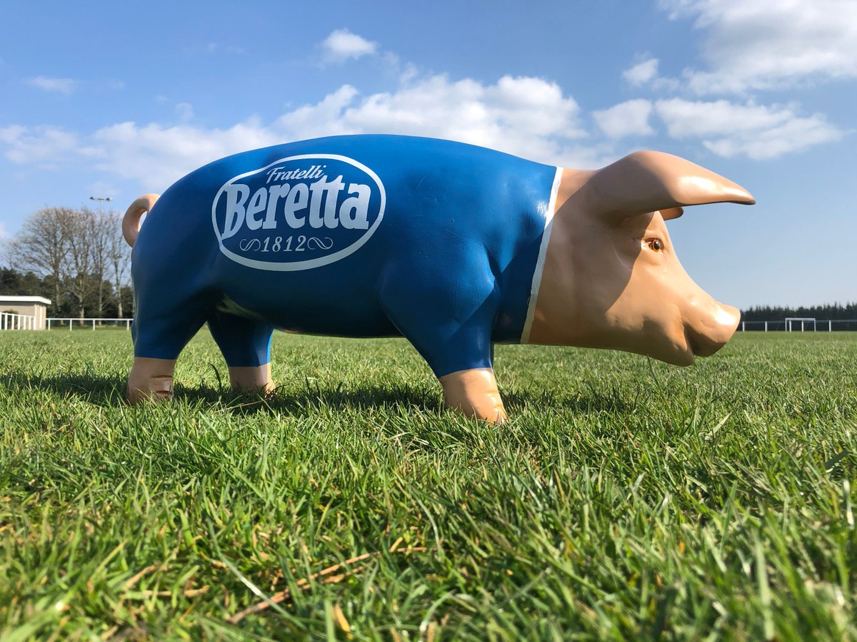 hornimports's tweet photo. #Luckymascot ? 
Latest commission for @Everton - toffee the pig - delivered during the week - in time to inspire #theblues to a huge win 4-0 at the weekend !
#EVEMUN #efc @EvertonBlueArmy  @fratelliberetta #modelanimal #pigmodel @YearOfThePig19 #football https://t.co/g6Mw9NPHsU