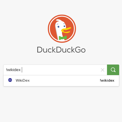 WikiDexOficial's tweet photo. ¡Ahora también pueden acceder rápidamente a #WikiDex si usan el buscador #DuckDuckGo! Pueden usar el bang (prefijo) !wikidex para buscar o llegar inmediatamente al artículo con el nombre que hayan escrito.

Lo recomendamos si les importa la #privacidad: https://t.co/3s9RXzTwTb https://t.co/lmXlfujeKS
