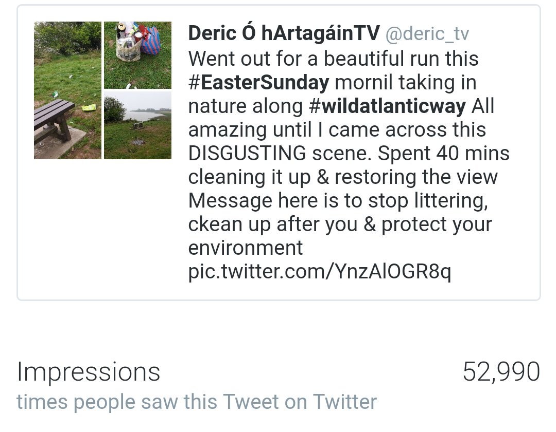 deric_tv's tweet photo. Very powerful reaction to my rubbish tweet yday. A lot of you very clearly outraged &amp; seems to be a nationwide problem. Pls tweet me pic belpw of your #litterblackspot area incl exact location details town/county &amp; lets so something about it #DSquad #CaptainPlanet #positivevibes https://t.co/VzhcABQHU4