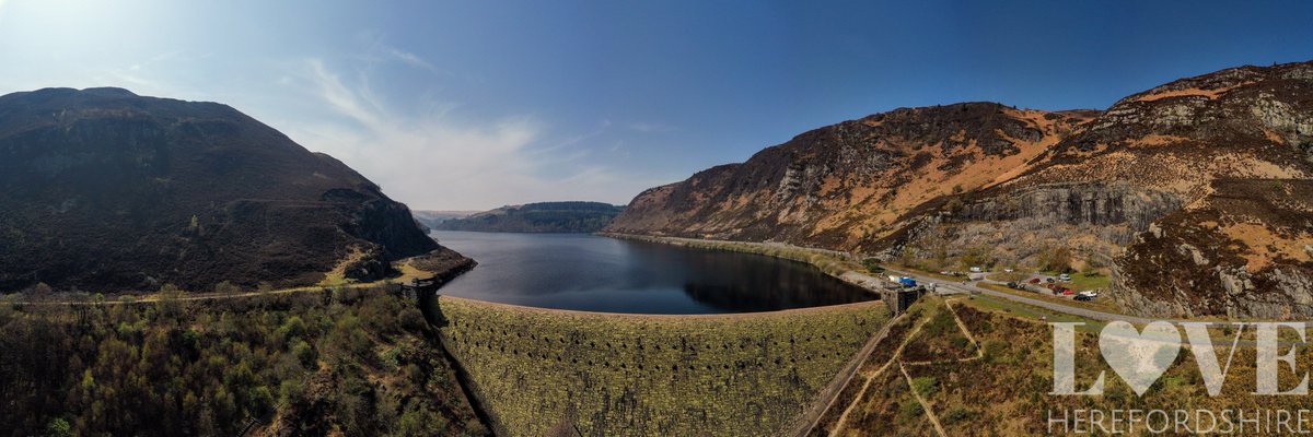 Caban Coch dam at Rhayader, Radnorshire.
The name Rhayader in Welsh means 'waterfall on the Wye'. 
loveherefordshire.com