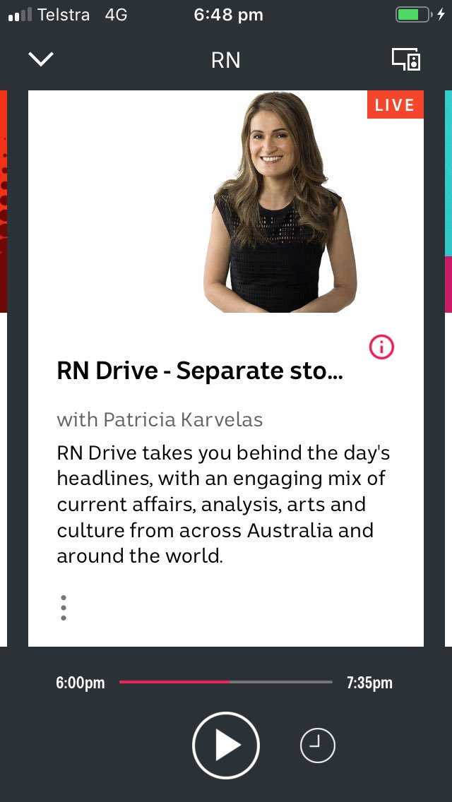 What?! Doesn’t everyone listen to @PatsKarvelas #rndrive on holiday in the #AustralianAlps ?
Great interview with Barnaby