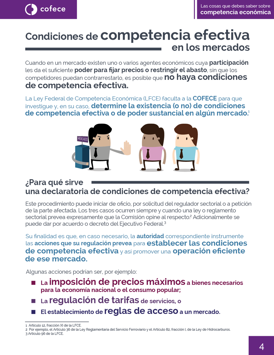 Cuando en un mercado existen una o varias empresas cuya participación da  suficiente poder para fijar precios o restringir el abasto, sin que los  competidores puedan contrarrestarlo, es posible que no haya, image size:927x1200