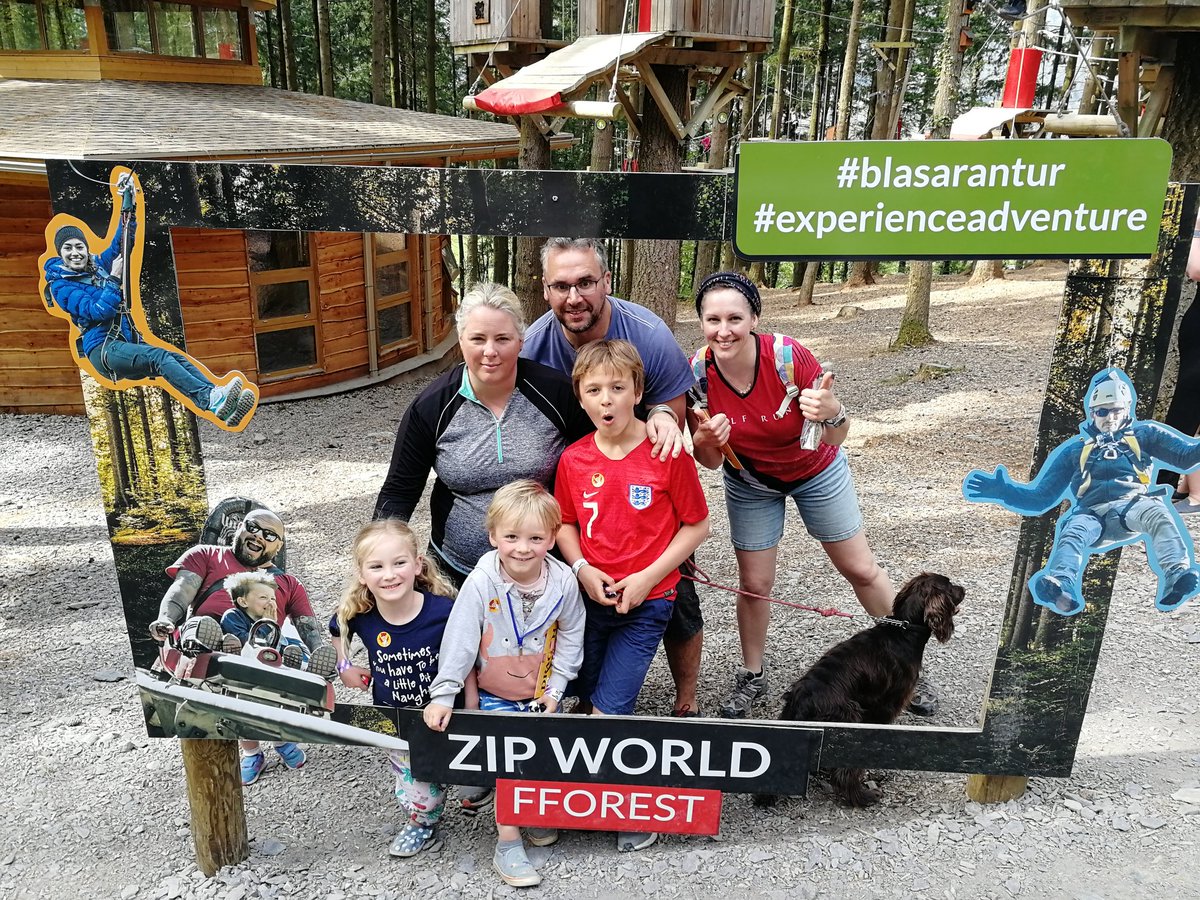 horton_samuel's tweet photo. Horton-Samuel and Evans Tribe after the awesome forest coaster experience. Go fast ๐, #blasarantur #experienceadventure #zipworld #forestcoaster #FastAndFurious https://t.co/qbAvEutlMJ