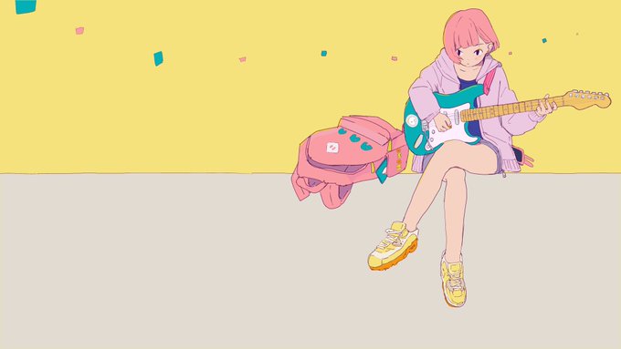 「楽器 ピンク髪」のTwitter画像/イラスト(古い順)