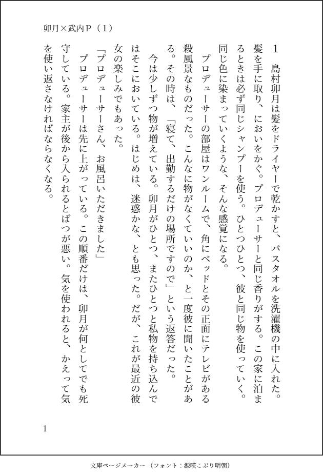 コイン 卯月 武内ｐもの２ ４ 予定 微エロ注意 島村卯月 武内ｐ アイマスｓｓ