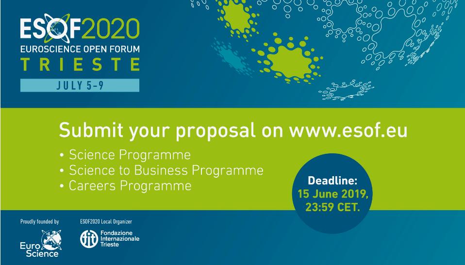 Marie Curie Alumni Association (MCAA) (@mariecurie_alum) on Twitter photo #ESOF2020 is coming! The call for proposals for <a href="/ESOF_eu/">ESOF</a> is open. Learn more and take part 👉 bit.ly/2KTvcSj #ESOF2020 is coming! The call for proposals for <a href="/ESOF_eu/">ESOF</a> is open. Learn more and take part 👉 bit.ly/2KTvcSj