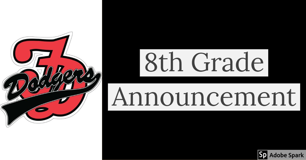 FDCSD's tweet photo. Informational meeting tomorrow, 4/23 at 6 pm in #FDSH library for #FDMS 8 grade students wanting to tryout for 2019-20 Dodger Cheer Team. Tryout packets &amp; info will be handed out &amp; ?s may be asked regarding tryout process. See you there! #FDCSD https://t.co/HPt72CnLhn