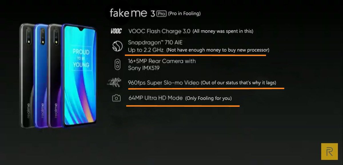 apiyush265's tweet photo. @nidhi_bhatia Fake marketing!! 
Where is real 64MP?? 

#Fake64MP
#FakeMe3Pro https://t.co/zEkrakMNKT