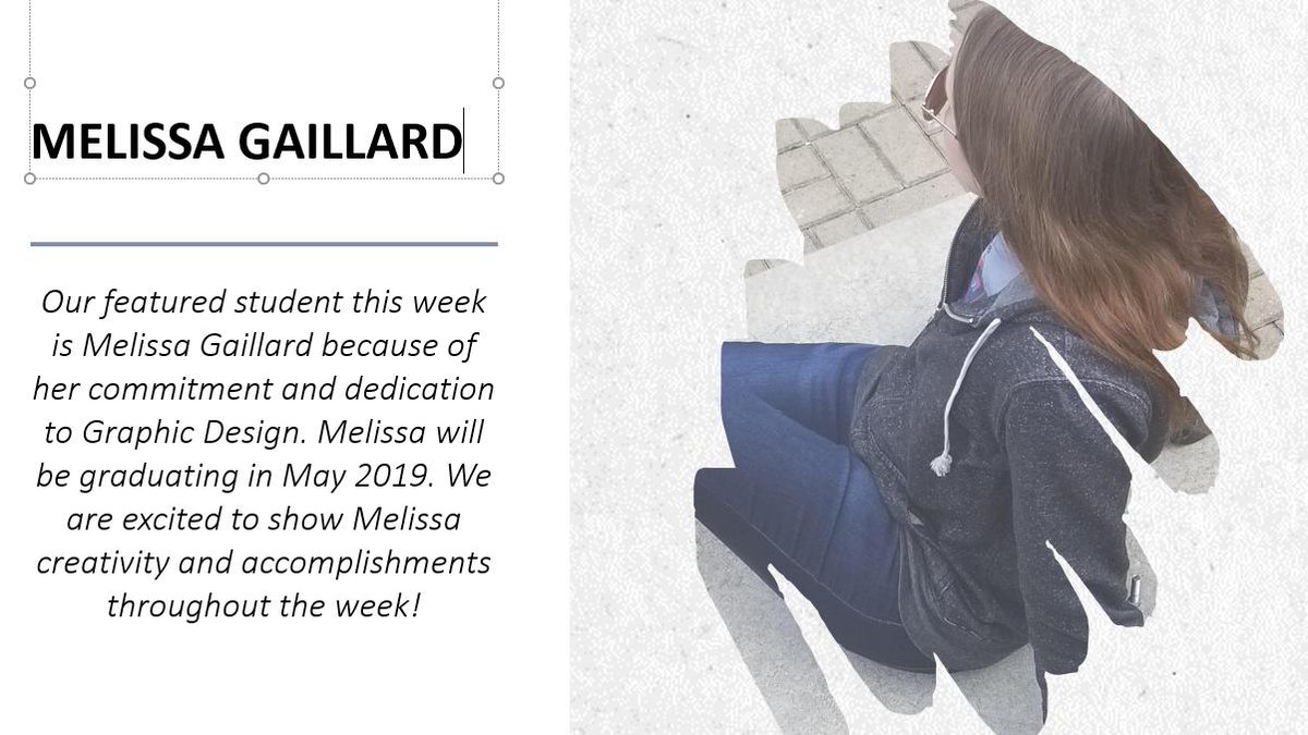 weareviscom's tweet photo. Our featured student this week is Melissa Gaillard! 

#FeaturedStudent #AvilaUniversity https://t.co/9X4BLh2dN9