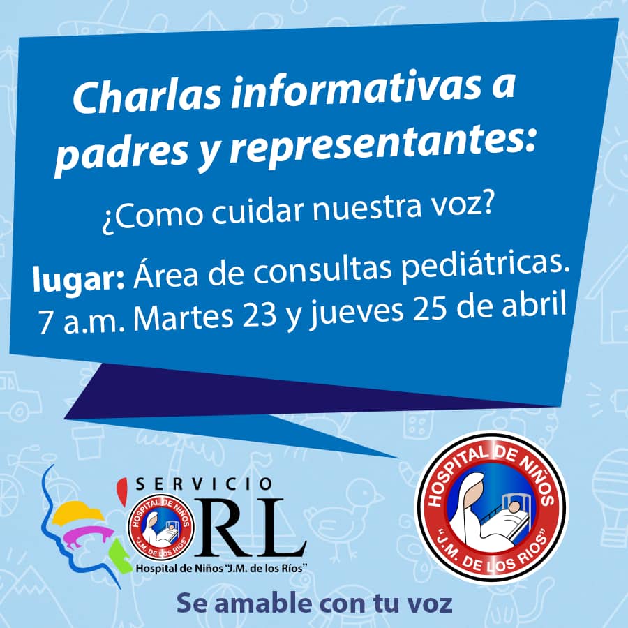 ORLJmdelosRios's tweet photo. Te invitamos a las actividades que tendremos en la #SemanaDeLaVoz del 22 al 26 de abril ¡no te la pierdas! y recuerda ser amable con tu voz #ORLJM https://t.co/8J3UnnoD4Y