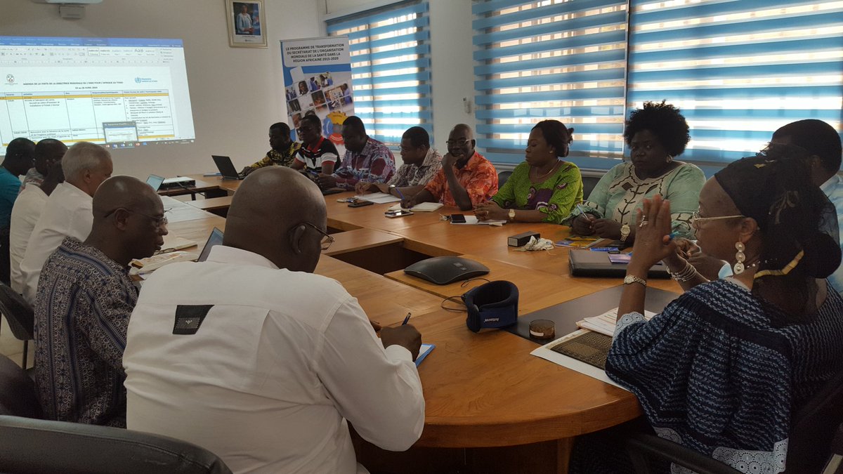 OMSTogo's tweet photo. @TogoWho en séance de travail ce lundi de pâques pour les derniers réglages de la visite de @MoetiTshidi au Togo sous le lead de la WR @DialloF99994863. Merci aux #Dr_Bagayoko_et_Coulibali venus en appui. Le bureau est impatient d'accueillir la Directrice Régionale de @WHOAFRO https://t.co/IzyvmtYuAm